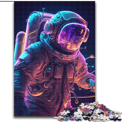 Puzzle für Erwachsene, 1000 Teile, Neon-Astronauten-Puzzles für Erwachsene, Geschenk, DIY-Spaß, geeignet für die Dekoration von Zuhause, Wohnzimmer, Büro, Größe 26x38cm Puzzle für Erwachsene, 1000 Teile, Neon-Astronauten-Puzzles für Erwachsene, Geschenk, DIY-Spaß, geeignet für die Dekoration von Zuhause, Wohnzimmer, Büro, Größe 26x38cm von WGLINGX