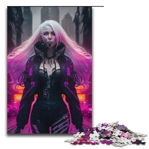 Puzzle für Erwachsene, 1000 Teile, Neon-Krieger-Puzzle für Erwachsene, Kartonpuzzle, anspruchsvolles Spiel, 14,96 x 10,24 Zoll von WGLINGX