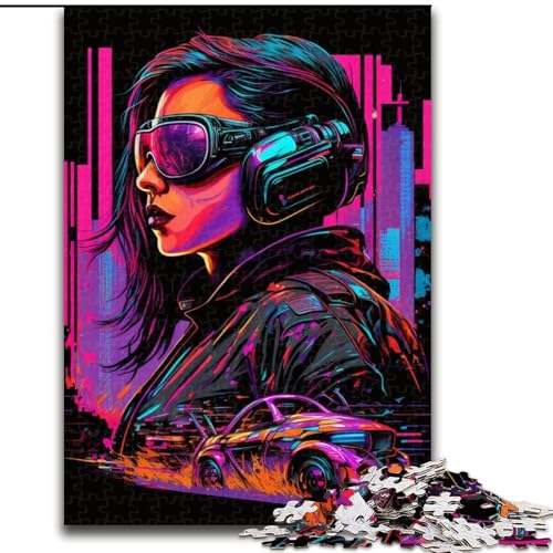 Puzzle für Erwachsene, 1000 Teile, Neon-Mädchen, Holzpuzzle, Geburtstage, Weihnachten, Halloween, Thanksgiving, Ostern, Größe 50x75cm Puzzle für Erwachsene, 1000 Teile, Neon-Mädchen, Holzpuzzle, Geburtstage, Weihnachten, Halloween, Thanksgiving, Ostern, Größe 50x75cm von WGLINGX