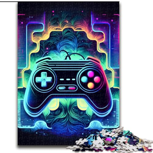 Puzzle für Erwachsene, 1000 Teile, Neon-Spiel, Puzzle für Erwachsene, anspruchsvolles Denkspiel für Teenager, perfekt als Heimdekoration oder Geschenk, Größe 50x75cm von WGLINGX