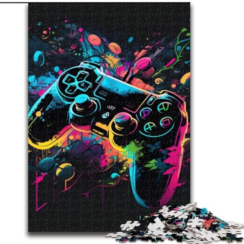 Puzzle für Erwachsene, 1000 Teile, Neon-Spiel, Puzzles 1000 Teile für Erwachsene, Lernspiel, Herausforderungsspielzeug (Größe 38x26cm) von WGLINGX