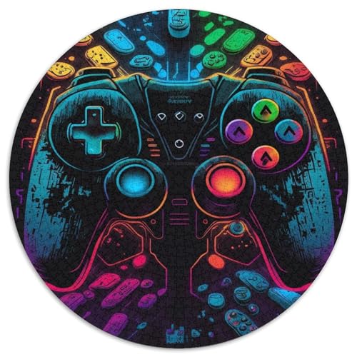 Puzzle für Erwachsene, 1000 Teile, Neon-Spiel, anspruchsvolle Puzzles, anspruchsvolles Denkspiel für Teenager und Familien (67,5x67,5cm) von WGLINGX