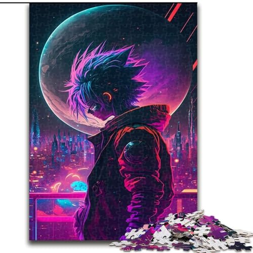 Puzzle für Erwachsene, 1000 Teile, Neonlandschaft, Holzpuzzle, perfekt für Familienspaß an Geburtstagen, Weihnachten, Größe 26x38cm Puzzle für Erwachsene, 1000 Teile, Neonlandschaft, Holzpuzzle, perfekt für Familienspaß an Geburtstagen, Weihnachten, Größe 26x38cm von WGLINGX