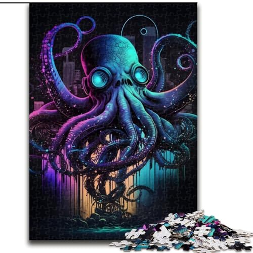 Puzzle für Erwachsene, 1000 Teile, Oktopus-Puzzle für Erwachsene, 1000 Teile, Aktivität für Erwachsene und die Familie, DIY-Heimdekoration, Geschenk, Größe 50x75cm Puzzle für Erwachsene, 1000 Teile, Oktopus-Puzzle für Erwachsene, 1000 Teile, Aktivität für Erwachsene und die Familie, DIY-Heimdekoration, Geschenk, Größe 50x75cm von WGLINGX