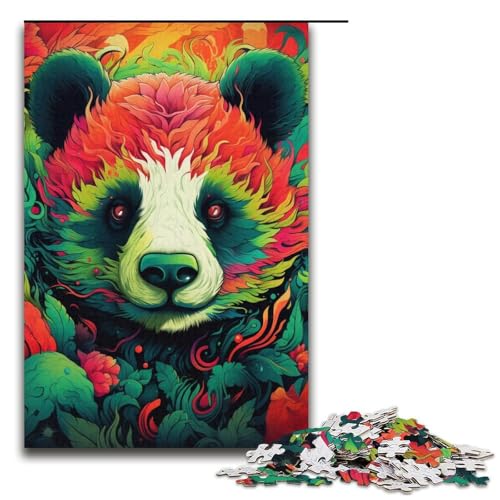 Puzzle für Erwachsene, 1000 Teile, Panda-Tier, DIY-Puzzle, Spielzeug, einzigartige Heimdekoration und Geschenke, 14,96 x 10,24 Zoll von WGLINGX