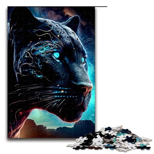 Puzzle für Erwachsene, 1000 Teile, Panther-Spielzeug, Denkspiel, Spaß bei Aktivitäten zu Hause, Geburtstagsgeschenk, Reisegeschenk (Größe 50 x 75 cm) von WGLINGX