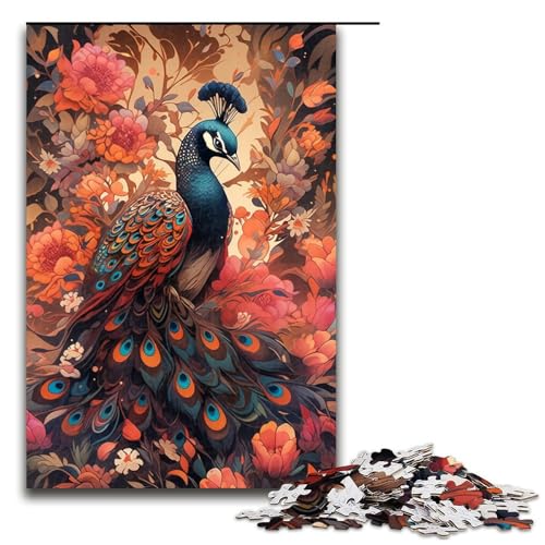Puzzle für Erwachsene, 1000 Teile, Papagei, Wanddekoration zum Stressabbau, einzigartige Geburtstags (Größe 50 x 75 cm) von WGLINGX