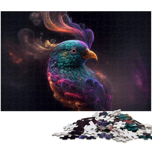 Puzzle für Erwachsene, 1000 Teile, Papagei, lustiges Familienpuzzle, Geschenke für Freunde und Familie, für Teenager ab 14 Jahren (Größe 50 x 75 cm) von WGLINGX