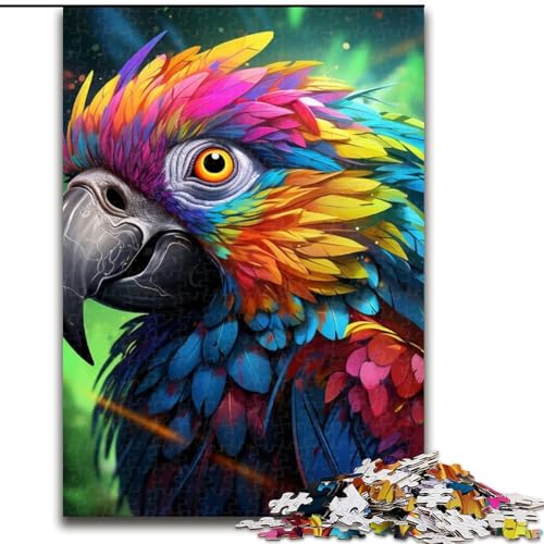 Puzzle für Erwachsene, 1000 Teile, Papageien-Puzzle für Erwachsene, perfekt für Familienspaß an Geburtstagen, Weihnachten (Größe 38x26cm) von WGLINGX