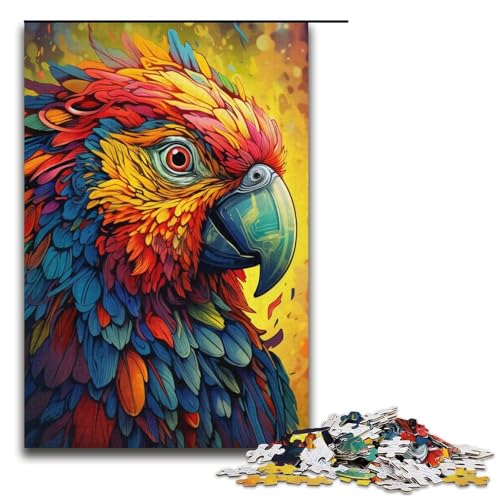 Puzzle für Erwachsene, 1000 Teile, Papageienspielzeug, Denkspiel, jedes Teil ist einzigartig – anspruchsvolles Familienspiel, 38,1 x 26,9 cm Puzzle für Erwachsene, 1000 Teile, Papageienspielzeug, Denkspiel, jedes Teil ist einzigartig – anspruchsvolles Familienspiel, 38,1 x 26,9 cm von WGLINGX