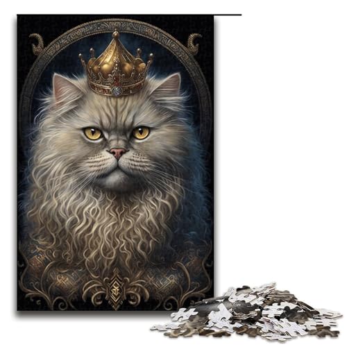 Puzzle für Erwachsene, 1000 Teile, Perserkatzenspielzeug, Denkspiel, Spaß bei Aktivitäten zu Hause, Geburtstagsgeschenk, Reisegeschenk (Größe 50 x 75 cm) von WGLINGX