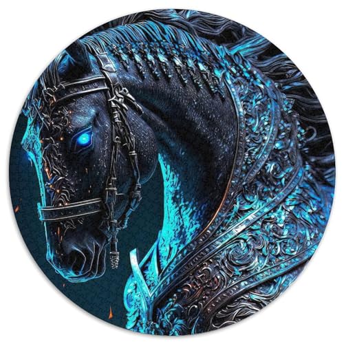 Puzzle für Erwachsene, 1000 Teile, Pferdepuzzle, 1000 Teile, Puzzle, pädagogische Aktivität zur Verbesserung kognitiver Fähigkeiten (67,5 x 67,5 cm) von WGLINGX