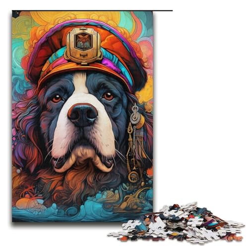 Puzzle für Erwachsene, 1000 Teile, Piratenkapitän, Hundespielzeug, Denkspiel, jedes Teil ist einzigartig – anspruchsvolles Familienspiel, 37,1 x 26,9 cm Puzzle für Erwachsene, 1000 Teile, Piratenkapitän, Hundespielzeug, Denkspiel, jedes Teil ist einzigartig – anspruchsvolles Familienspiel, 37,1 x 26,9 cm von WGLINGX