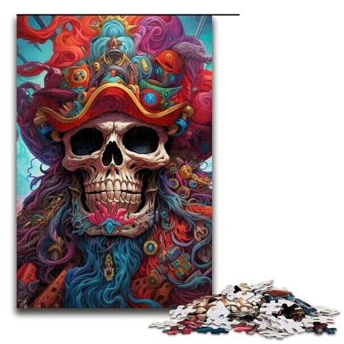 Puzzle für Erwachsene, 1000 Teile, Piratenkapitän, Totenkopf-Spielzeug, Denkspiel, jedes Teil ist einzigartig – anspruchsvolles Familienspiel, 50 x 75 cm Puzzle für Erwachsene, 1000 Teile, Piratenkapitän, Totenkopf-Spielzeug, Denkspiel, jedes Teil ist einzigartig – anspruchsvolles Familienspiel, 50 x 75 cm von WGLINGX