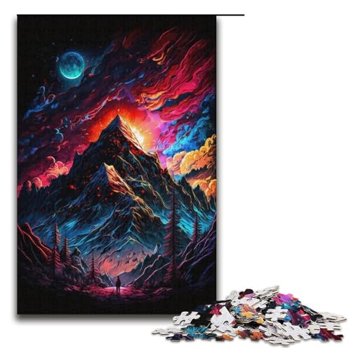 Puzzle für Erwachsene, 1000 Teile, Planet im Weltraum, anspruchsvolles Spielpuzzle, Heimkunstdekor für Teenager ab 14 Jahren (Größe 38 x 26 cm) von WGLINGX