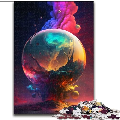 Puzzle für Erwachsene, 1000 Teile, Planetenexplosion, Unmögliches Puzzle für Erwachsene, Heimdekorationsgeschenk, Denkspiel (Größe 26x38cm) von WGLINGX