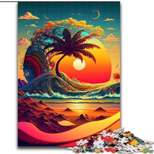 Puzzle für Erwachsene, 1000 Teile, Psychedelic Shoreline, Holzpuzzle, Geburtstage, Weihnachten, Halloween, Thanksgiving, Ostern, Größe 50x75cm Puzzle für Erwachsene, 1000 Teile, Psychedelic Shoreline, Holzpuzzle, Geburtstage, Weihnachten, Halloween, Thanksgiving, Ostern, Größe 50x75cm von WGLINGX