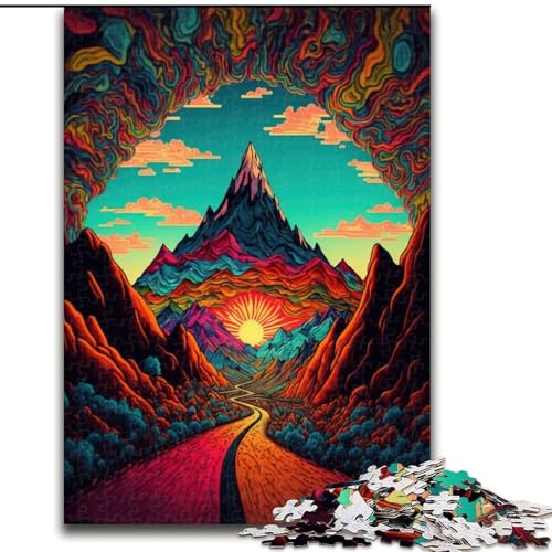 Puzzle für Erwachsene, 1000 Teile, Psychedelic Valley III, Holzpuzzle, Geburtstage, Weihnachten, Halloween, Thanksgiving, Ostern, Größe 26x38cm Puzzle für Erwachsene, 1000 Teile, Psychedelic Valley III, Holzpuzzle, Geburtstage, Weihnachten, Halloween, Thanksgiving, Ostern, Größe 26x38cm von WGLINGX