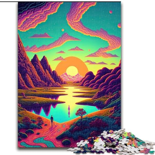 Puzzle für Erwachsene, 1000 Teile, Psychedelische Natur, Holzpuzzle, perfekt für Familienspaß an Geburtstagen, Weihnachten, Größe 26x38cm Puzzle für Erwachsene, 1000 Teile, Psychedelische Natur, Holzpuzzle, perfekt für Familienspaß an Geburtstagen, Weihnachten, Größe 26x38cm von WGLINGX