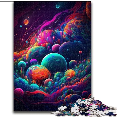 Puzzle für Erwachsene, 1000 Teile, Psychedelischer Weltraum, Holzpuzzle, Geburtstage, Weihnachten, Halloween, Thanksgiving, Ostern, Größe 50x75cm Puzzle für Erwachsene, 1000 Teile, Psychedelischer Weltraum, Holzpuzzle, Geburtstage, Weihnachten, Halloween, Thanksgiving, Ostern, Größe 50x75cm von WGLINGX