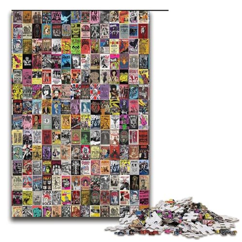 Puzzle für Erwachsene, 1000 Teile, Rock First, Puzzle für Erwachsene, Kartonpuzzle, anspruchsvolles Spiel, 14,96 x 10,24 Zoll von WGLINGX