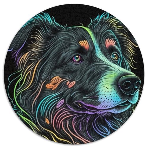 Puzzle für Erwachsene, 1000 Teile, Schäferhund-Puzzles für Erwachsene für Jugendliche, Lernspiele, Geschenke (67,5x67,5cm) von WGLINGX