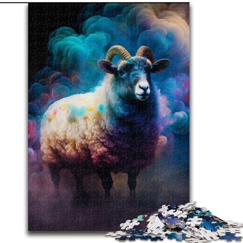 Puzzle für Erwachsene, 1000 Teile, Schafnebel, unmögliches Puzzle für Erwachsene, Kinder ab 14 Jahren (Größe 26x38cm) von WGLINGX