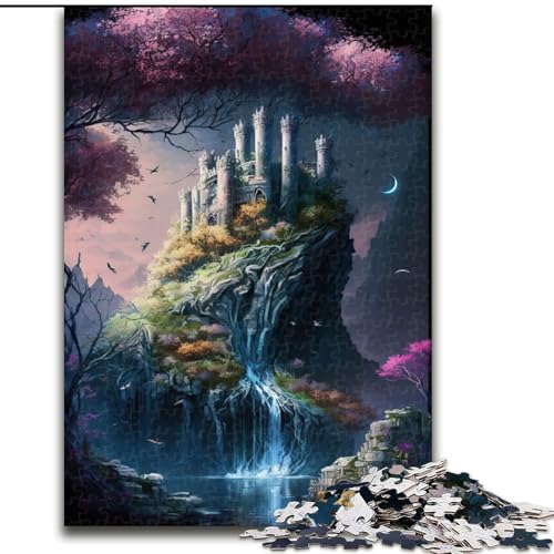Puzzle für Erwachsene, 1000 Teile, Schloss-Puzzle aus Holz, Geburtstage, Weihnachten, Halloween, Thanksgiving, Ostern, Größe 50x75cm Puzzle für Erwachsene, 1000 Teile, Schloss-Puzzle aus Holz, Geburtstage, Weihnachten, Halloween, Thanksgiving, Ostern, Größe 50x75cm von WGLINGX