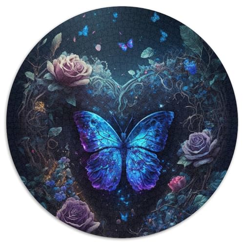 Puzzle für Erwachsene, 1000 Teile, Schmetterlingsmalerei, anspruchsvolle Puzzles, anspruchsvolles Denkspiel für Teenager und Familien (67,5x67,5cm) von WGLINGX
