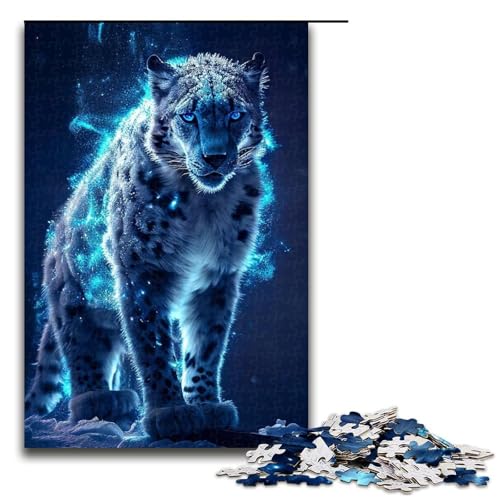 Puzzle für Erwachsene, 1000 Teile, Schneetiger, Holzpuzzle, Lernspielzeug, 50 x 75 cm Puzzle für Erwachsene, 1000 Teile, Schneetiger, Holzpuzzle, Lernspielzeug, 50 x 75 cm von WGLINGX