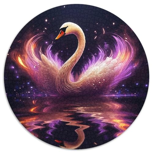 Puzzle für Erwachsene, 1000 Teile, Schwanen-Puzzle aus Pappe, für Jugendliche ab 14 Jahren, Heimdekoration, 1000 Teile (67,5x67,5cm) von WGLINGX