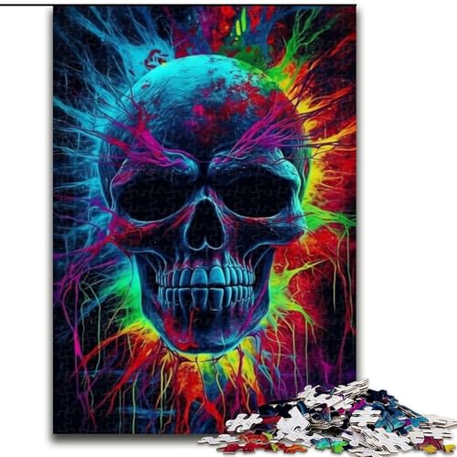 Puzzle für Erwachsene, 1000 Teile, Skelett, 1000 Teile, Puzzle für Erwachsene, für Jugendliche ab 14 Jahren, Heimdekoration (Größe 50x75cm) von WGLINGX