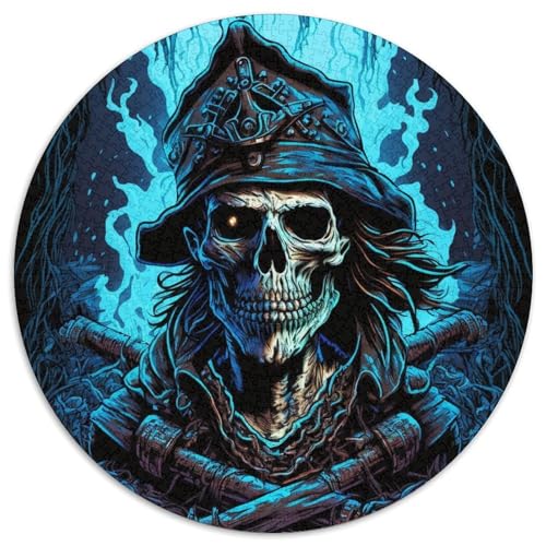 Puzzle für Erwachsene, 1000 Teile, Skelett-Piraten-Puzzles für Erwachsene für Jugendliche, Lernspiele, Geschenke (67,5x67,5cm) von WGLINGX