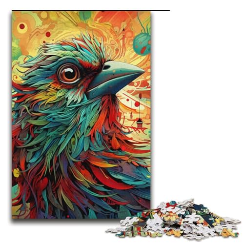Puzzle für Erwachsene, 1000 Teile, Spatz, DIY-Puzzle, Spielzeug, einzigartige Heimdekoration und Geschenke, 14,96 x 10,24 Zoll von WGLINGX
