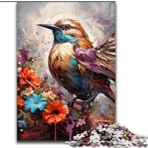 Puzzle für Erwachsene, 1000 Teile, Spatz, Puzzle für Erwachsene, 1000 Teile, Familienaktivitätsspiel für Teenager, anspruchsvolles Denkspiel (Größe 26x38cm) von WGLINGX