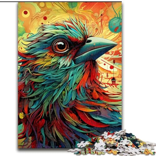 Puzzle für Erwachsene, 1000 Teile, Spatzen-Puzzle, anspruchsvolles DIY-Denkspiel, interaktives Familienspiel (Größe 26x38cm) von WGLINGX