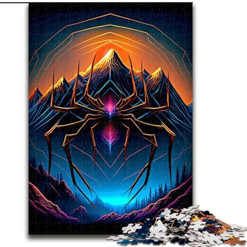 Puzzle für Erwachsene, 1000 Teile, Spinnen-Puzzle aus Holz, Geburtstage, Weihnachten, Halloween, Thanksgiving, Ostern, Größe 50x75cm Puzzle für Erwachsene, 1000 Teile, Spinnen-Puzzle aus Holz, Geburtstage, Weihnachten, Halloween, Thanksgiving, Ostern, Größe 50x75cm von WGLINGX