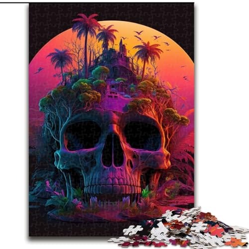 Puzzle für Erwachsene, 1000 Teile, Strandskelett-Puzzle, 1000 Teile für Erwachsene, Familienaktivitätsspiel für Teenager, anspruchsvolles Denkspiel (Größe 26x38cm) von WGLINGX