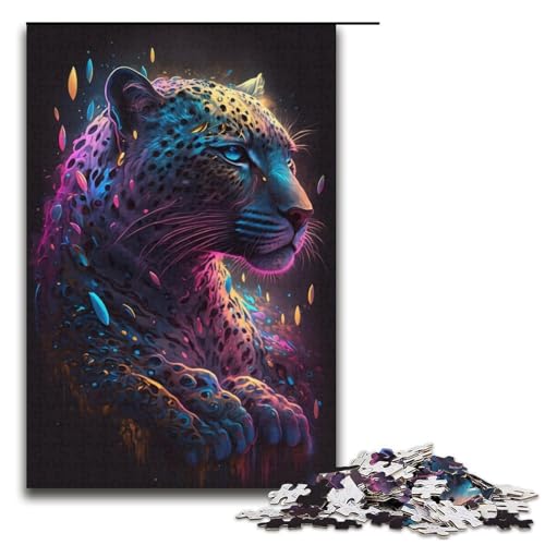 Puzzle für Erwachsene, 1000 Teile, Tier-Leoparden-Malerei, Lernspiele für Zuhause, DIY-Spielzeug, Lernspiel für Geburtstag, Weihnachten, 38 x 26 cm Puzzle für Erwachsene, 1000 Teile, Tier-Leoparden-Malerei, Lernspiele für Zuhause, DIY-Spielzeug, Lernspiel für Geburtstag, Weihnachten, 38 x 26 cm von WGLINGX