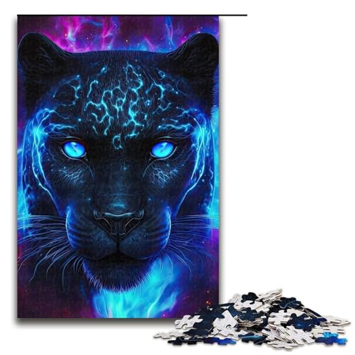 Puzzle für Erwachsene, 1000 Teile, Tier-Leoparden-Puzzle für Erwachsene, anspruchsvolles Spiel, 75 x 50 cm Puzzle für Erwachsene, 1000 Teile, Tier-Leoparden-Puzzle für Erwachsene, anspruchsvolles Spiel, 75 x 50 cm von WGLINGX