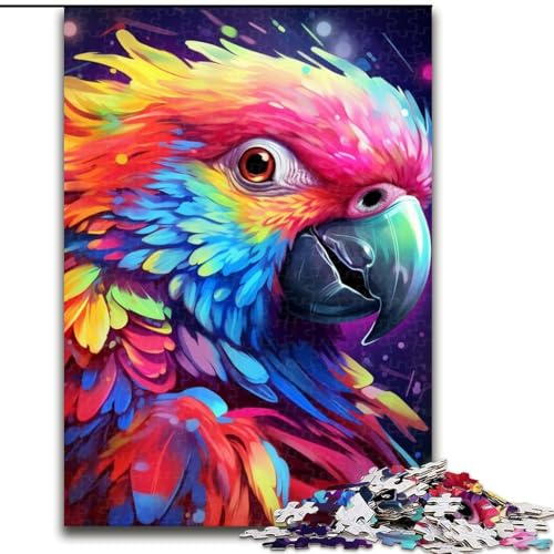 Puzzle für Erwachsene, 1000 Teile, Tiere, Vögel, Papageien, Puzzle für Erwachsene, 1000 Teile, lustige Aktivität für zu Hause (Größe 26x38cm) von WGLINGX