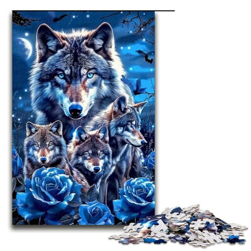 Puzzle für Erwachsene, 1000 Teile, Tierwölfe, Puzzle, Familiendekoration, 50 x 75 cm Puzzle für Erwachsene, 1000 Teile, Tierwölfe, Puzzle, Familiendekoration, 50 x 75 cm von WGLINGX