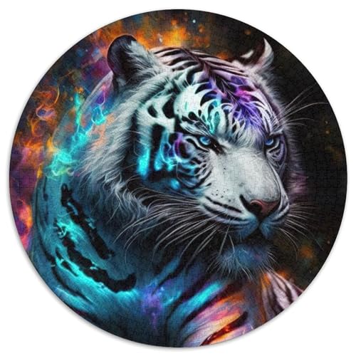 Puzzle für Erwachsene, 1000 Teile, Tiger, anspruchsvolles Puzzle, anspruchsvolles Denkspiel für Teenager und Familien (67,5x67,5cm) von WGLINGX