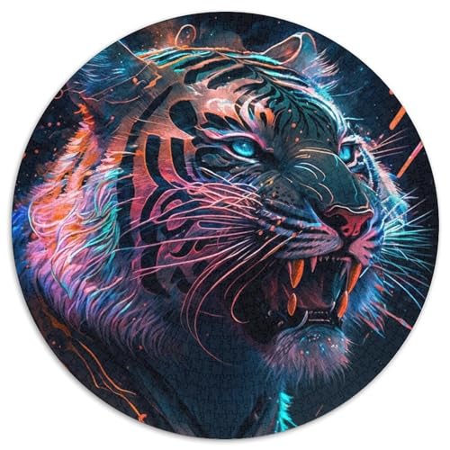 Puzzle für Erwachsene, 1000 Teile, Tiger-Malpuzzle für Erwachsene, für Jugendliche, Lernspiele, Geschenke (67,5x67,5cm) von WGLINGX