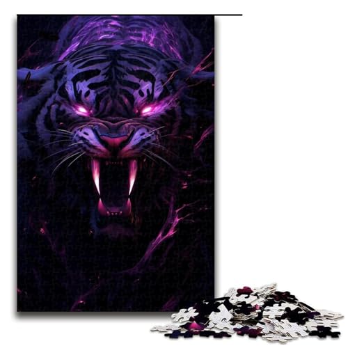 Puzzle für Erwachsene, 1000 Teile, Tiger-Puzzle, stärkt die Liebe zwischen Paaren, für Teenager ab 14 Jahren, 50 x 75 cm Puzzle für Erwachsene, 1000 Teile, Tiger-Puzzle, stärkt die Liebe zwischen Paaren, für Teenager ab 14 Jahren, 50 x 75 cm von WGLINGX