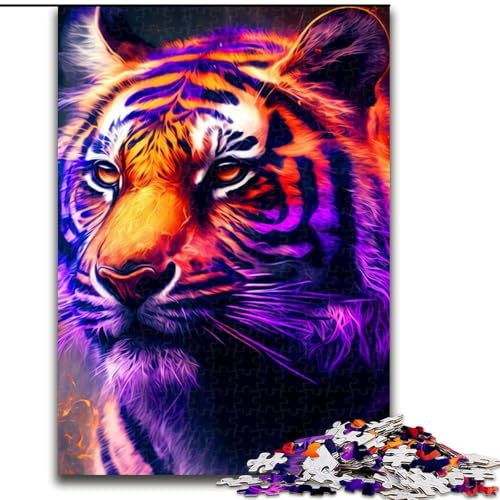 Puzzle für Erwachsene, 1000 Teile, Tiger. Puzzle für Erwachsene, anspruchsvolles Denkspiel für Teenager, perfekt als Heimdekoration oder Geschenk, Größe 50x75cm von WGLINGX
