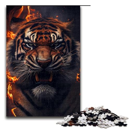 Puzzle für Erwachsene, 1000 Teile, Tigerspielzeug, Lernspiele, Stressabbau, Analyse und Logik, 50 x 75 cm Puzzle für Erwachsene, 1000 Teile, Tigerspielzeug, Lernspiele, Stressabbau, Analyse und Logik, 50 x 75 cm von WGLINGX