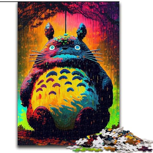 Puzzle für Erwachsene, 1000 Teile, Totoro, schwierige Puzzles für Erwachsene, Lernspiele, Heimdekoration (Größe 26x38cm) von WGLINGX