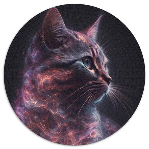 Puzzle für Erwachsene, 1000 Teile, Traumkatze, anspruchsvolle Puzzles, anspruchsvolles Denkspiel für Teenager und Familien (67,5x67,5cm) von WGLINGX