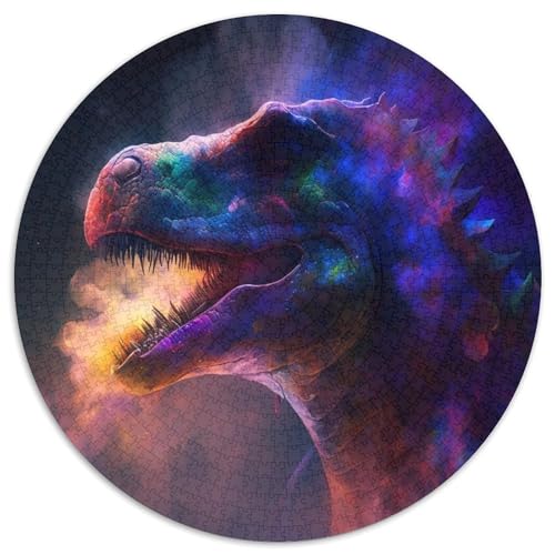 Puzzle für Erwachsene, 1000 Teile, Tyrannosaurus Rex Nebula, Papppuzzle mit interaktivem Familienspiel, Kinder ab 14 Jahren (67,5 x 67,5 cm) von WGLINGX